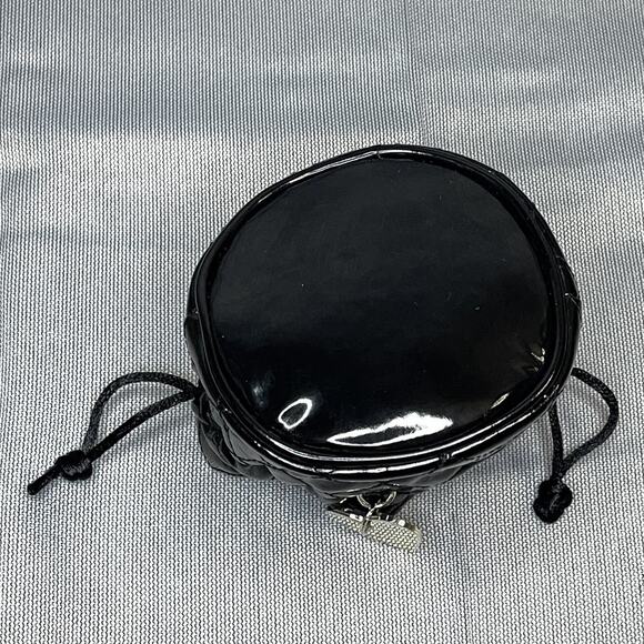 Guess Gift Pouch‎ Black Vinyl Quilted Drawstring Watch Holder Cosmetic Mini Bag - Picture 5 of 9